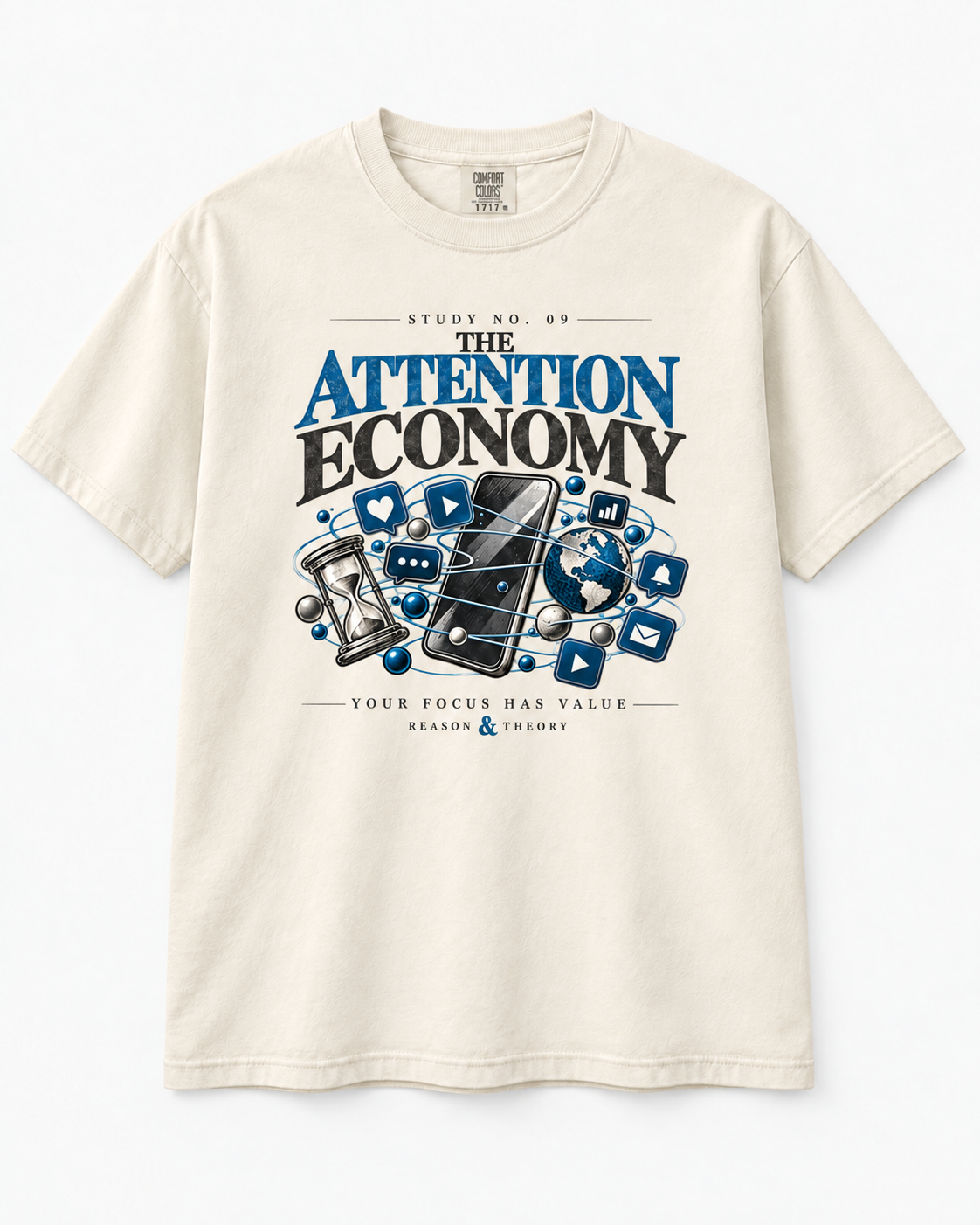 The Attention Economy — Garment-Dyed Heavyweight Tee